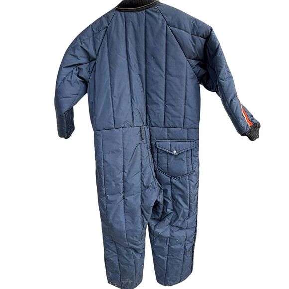 Retro Daco Navy Blue Snowmobile Ski Suit Size Men's XLarge Vintage - Picture 5 of 12